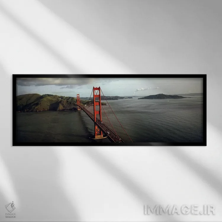 تابلو دکوراتیو Golden Gate Bridge, San Francisco, California, USA #2,پ… اثر پانورامیک ایمجز - نمای قابدار مشکی