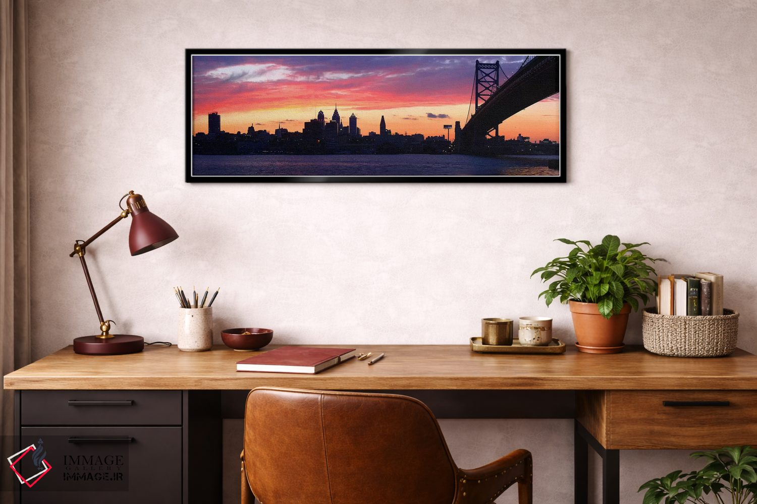 تابلو دکوراتیو Ben Franklin Bridge, Delaware River, Philadelphia, Penn… اثر پانورامیک ایمجز - D5B