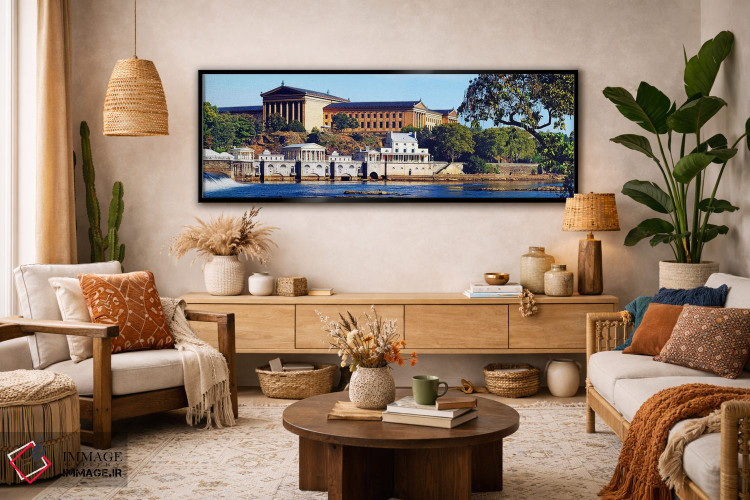 تابلو دکوراتیو Philadelphia Museum Of Art, Schuylkill River, Philadelp… اثر پانورامیک ایمجز - D2B