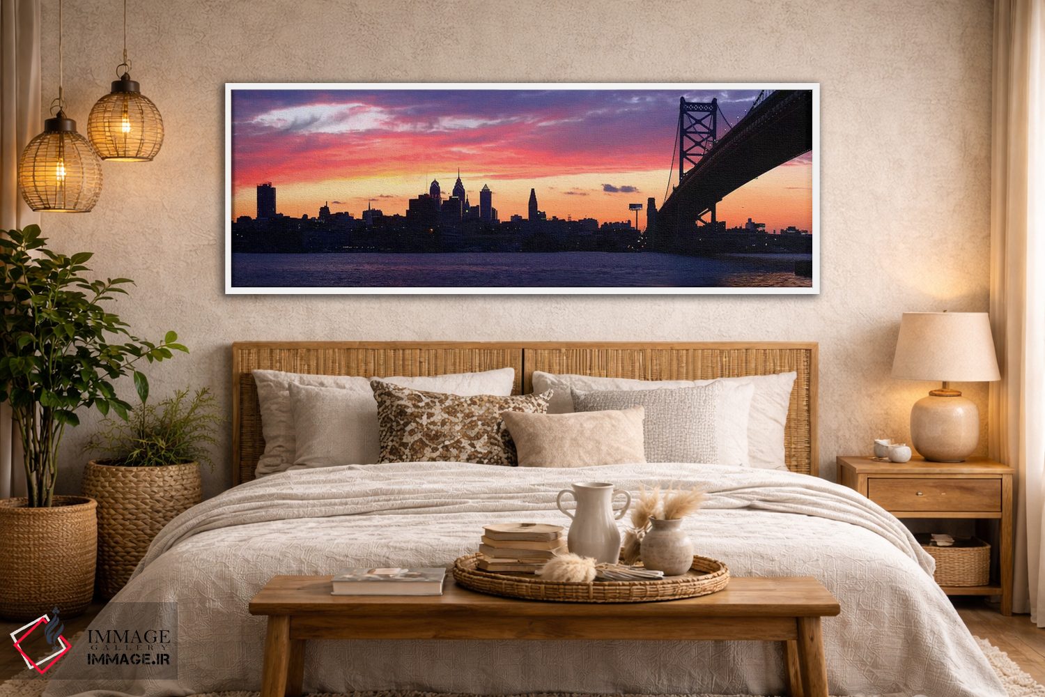 تابلو دکوراتیو Ben Franklin Bridge, Delaware River, Philadelphia, Penn… اثر پانورامیک ایمجز - D6W
