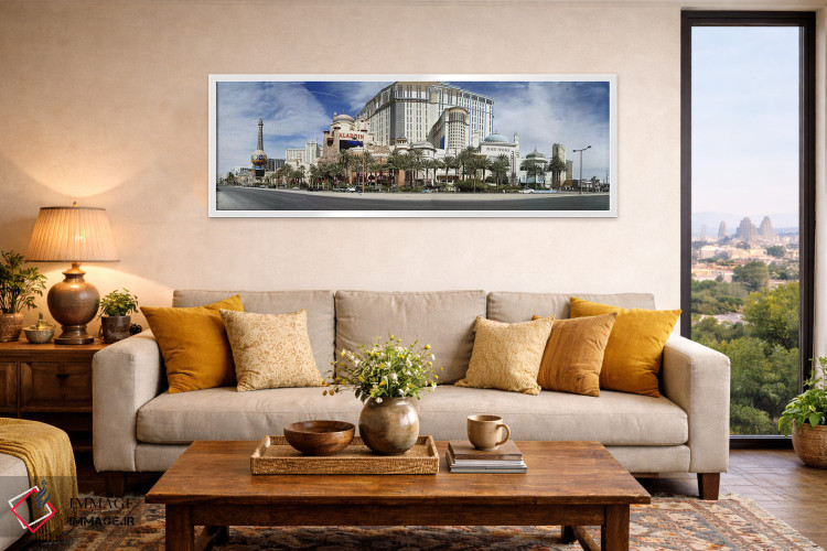 تابلو دکوراتیو Digital Composite of the Las Vegas Strip, Las Vegas, Ne… اثر پانورامیک ایمجز - D5W