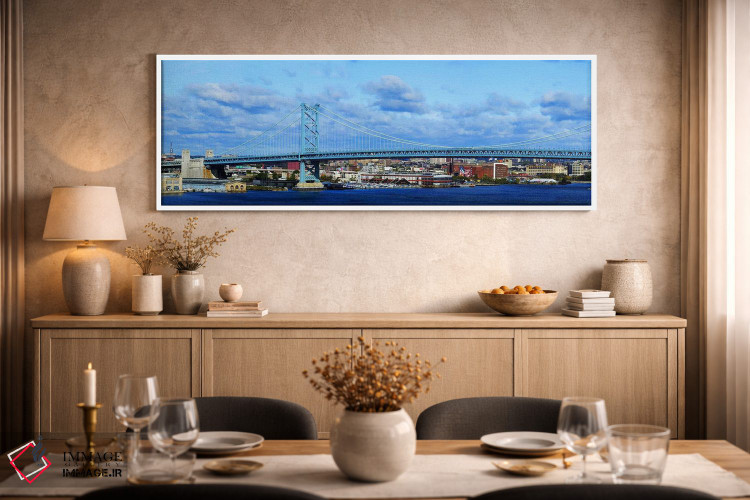 تابلو دکوراتیو Ben Franklin Bridge, Delaware River, Philadelphia, Penn… اثر پانورامیک ایمجز - D2W