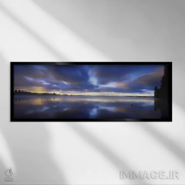 تابلو دکوراتیو Imatra, South Karelia, Finland,رود ووکسی، ایماترا، کارل… اثر پانورامیک ایمجز - نمای قابدار مشکی