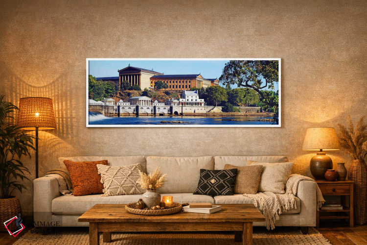 تابلو دکوراتیو Philadelphia Museum Of Art, Schuylkill River, Philadelp… اثر پانورامیک ایمجز - D6W