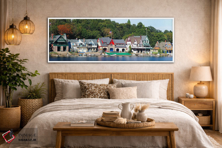 تابلو دکوراتیو Schuylkill River, Philadelphia, Pennsylvania, USA,خانه… اثر پانورامیک ایمجز - D5W