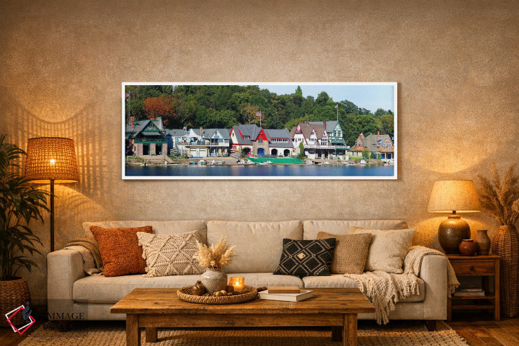 تابلو دکوراتیو Schuylkill River, Philadelphia, Pennsylvania, USA,خانه… اثر پانورامیک ایمجز - D6W