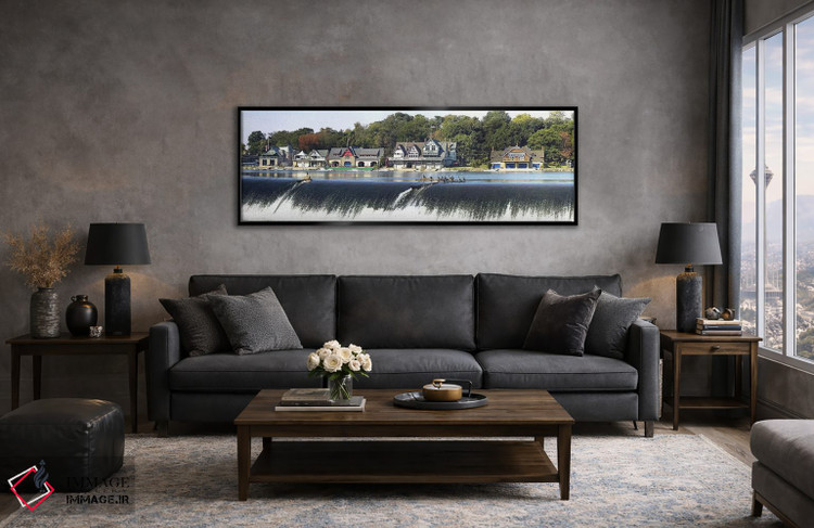 تابلو دکوراتیو Schuylkill River, Philadelphia, Pennsylvania, USA #2,خا… اثر پانورامیک ایمجز - D6B