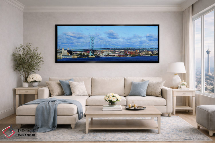 تابلو دکوراتیو Ben Franklin Bridge, Delaware River, Philadelphia, Penn… اثر پانورامیک ایمجز - D6B
