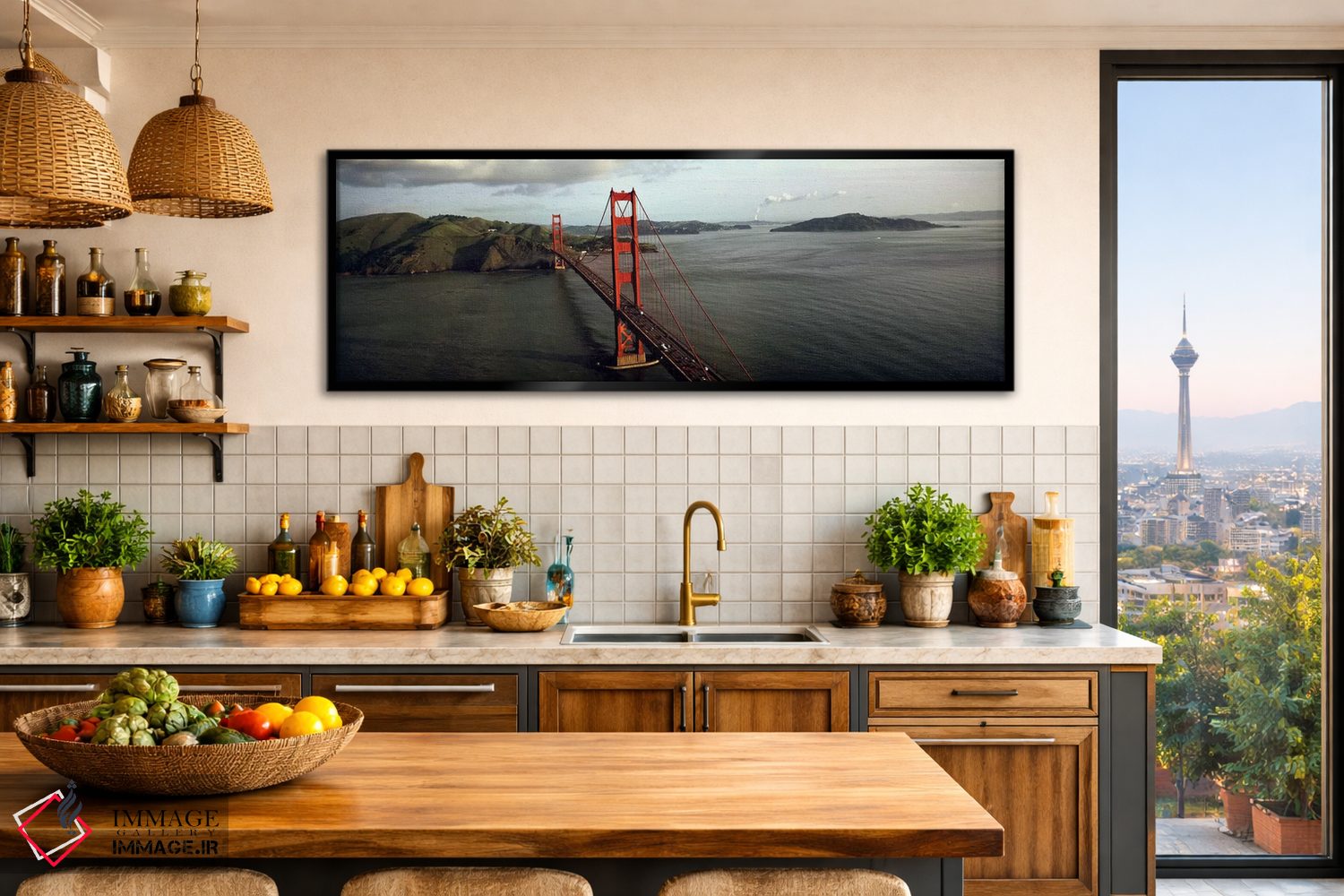 تابلو دکوراتیو Golden Gate Bridge, San Francisco, California, USA #2,پ… اثر پانورامیک ایمجز - D2B