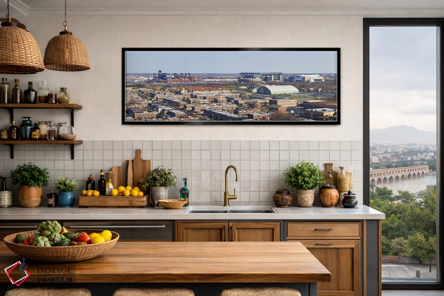 تابلو دکوراتیو Eagles Stadium, Philadelphia, Pennsylvania, USA,نمای با… اثر پانورامیک ایمجز - D4B