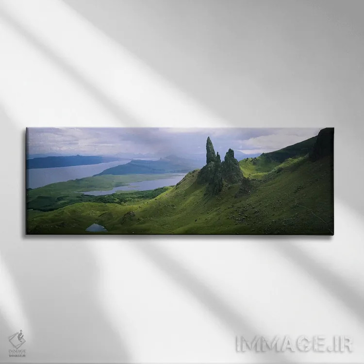 تابلو دکوراتیو Isle Of Skye, Inner Hebrides, Scotland,کوه استور با نما… اثر پانورامیک ایمجز - نمای روبهرو روی دیوار