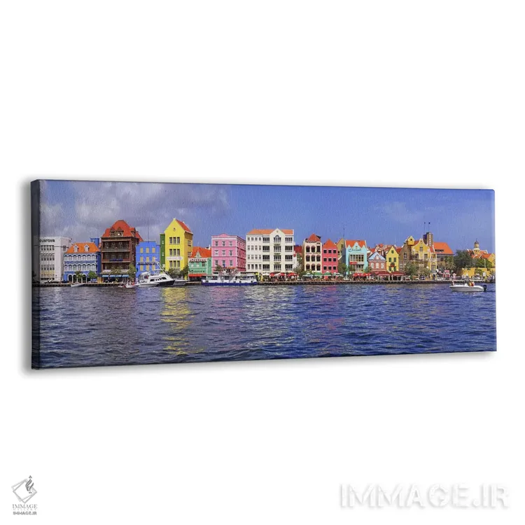 تابلو دکوراتیو Willemstad Harbour, Curacao, Lesser Antilles,ملک ساحلی… اثر پانورامیک ایمجز - نمای پرسپکتیو محصول