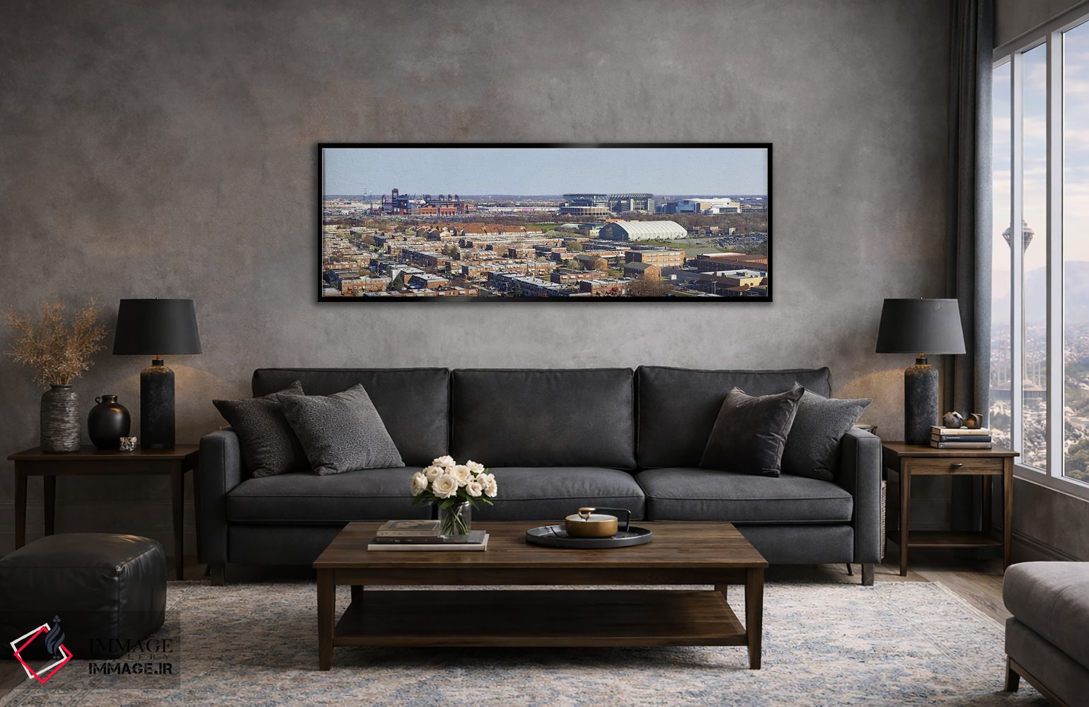 تابلو دکوراتیو Eagles Stadium, Philadelphia, Pennsylvania, USA,نمای با… اثر پانورامیک ایمجز - D6B