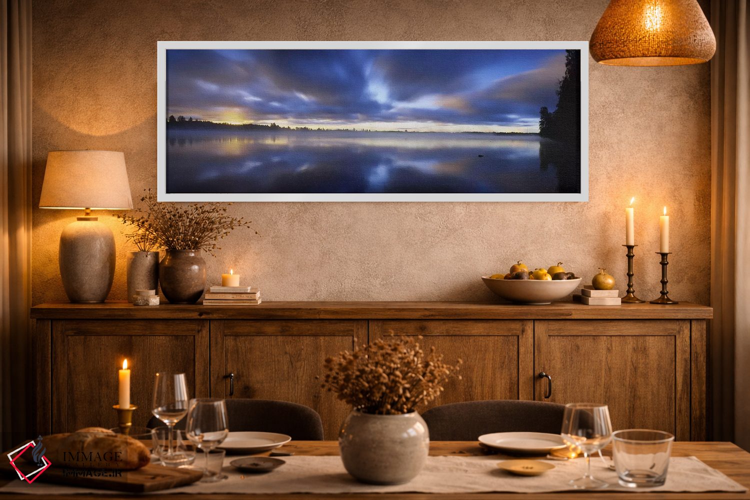 تابلو دکوراتیو Imatra, South Karelia, Finland,رود ووکسی، ایماترا، کارل… اثر پانورامیک ایمجز - D2W