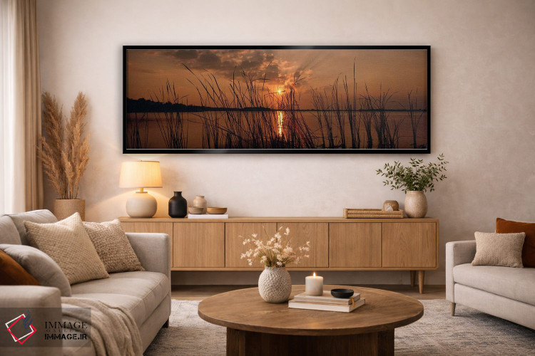 تابلو دکوراتیو Lake Travis, Austin, Texas,غروب آفتاب بر فراز دریاچه، د… اثر پانورامیک ایمجز - D5B