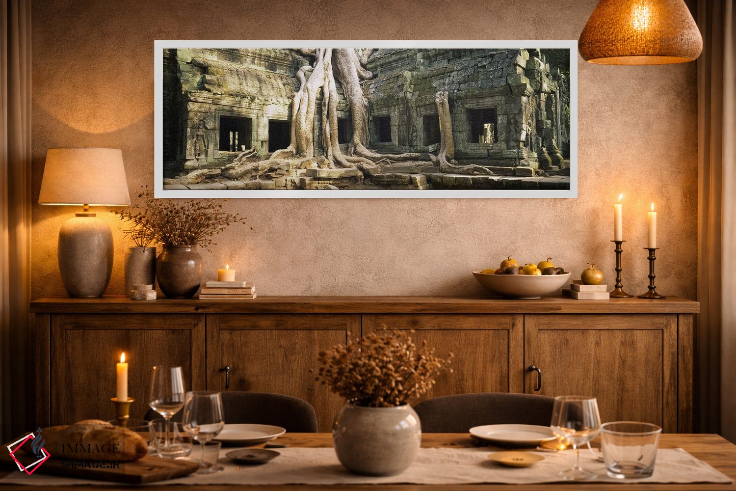تابلو دکوراتیو Angkor Wat, Cambodia,ویرانه های قدیمی معبد، انگکور وات… اثر پانورامیک ایمجز - D1W