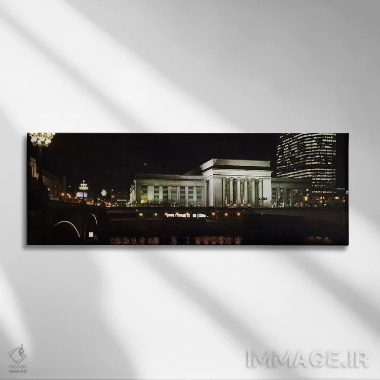 تابلو دکوراتیو 30th Street Station, Schuylkill River, Philadelphia, Pe… اثر پانورامیک ایمجز - نمای روبهرو روی دیوار