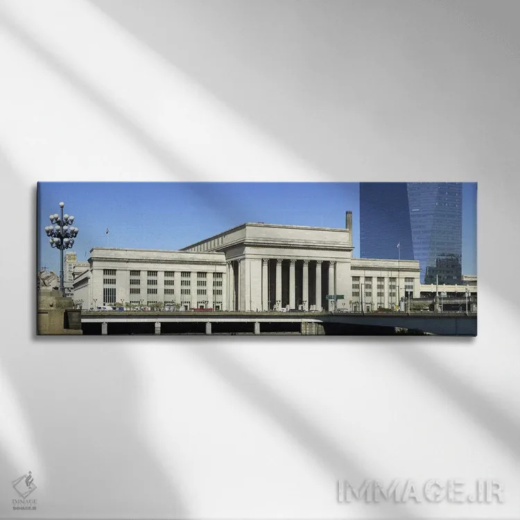 تابلو دکوراتیو 30th Street Station, Schuylkill River, Philadelphia, Pe… اثر پانورامیک ایمجز - نمای روبهرو روی دیوار