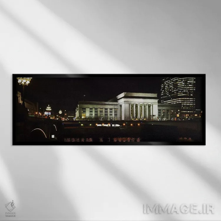 تابلو دکوراتیو 30th Street Station, Schuylkill River, Philadelphia, Pe… اثر پانورامیک ایمجز - نمای قابدار مشکی