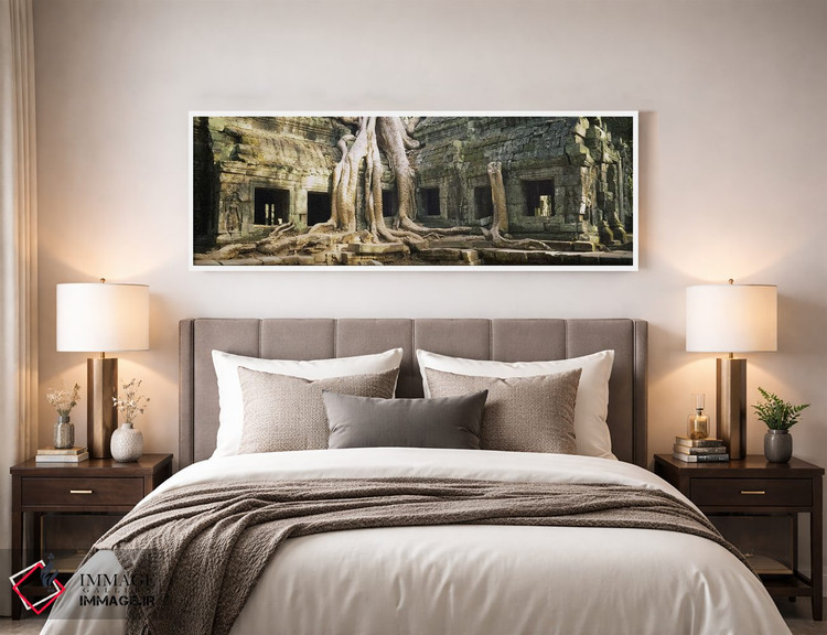 تابلو دکوراتیو Angkor Wat, Cambodia,ویرانه های قدیمی معبد، انگکور وات… اثر پانورامیک ایمجز - D4W