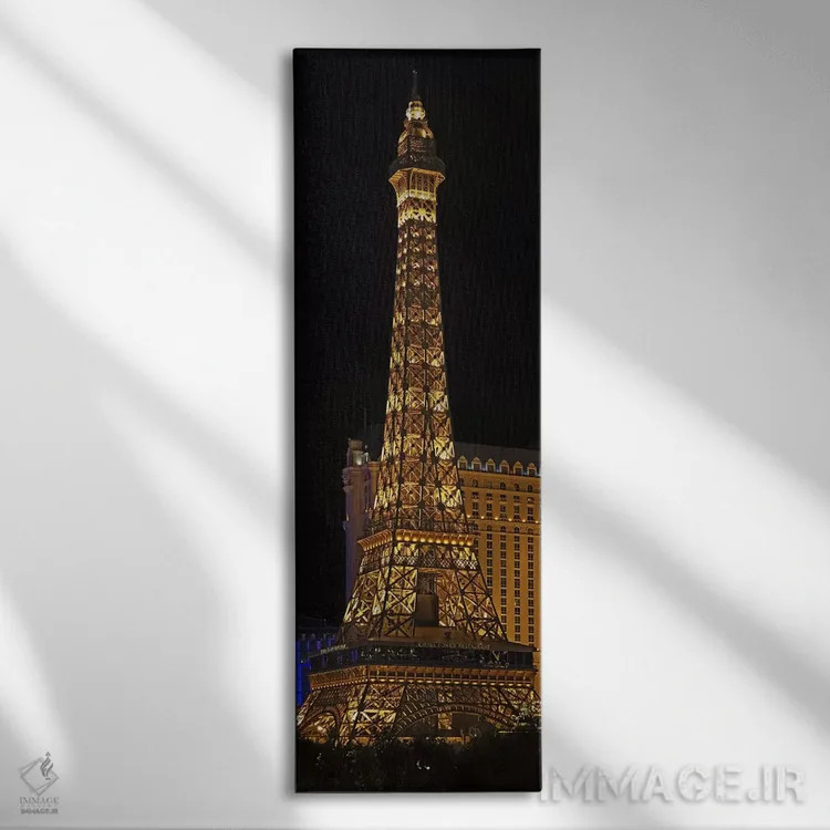 تابلو دکوراتیو Paris Las Vegas, Las Vegas, Nevada, USA,ماکت برج ایفل ن… اثر پانورامیک ایمجز - نمای روبهرو روی دیوار