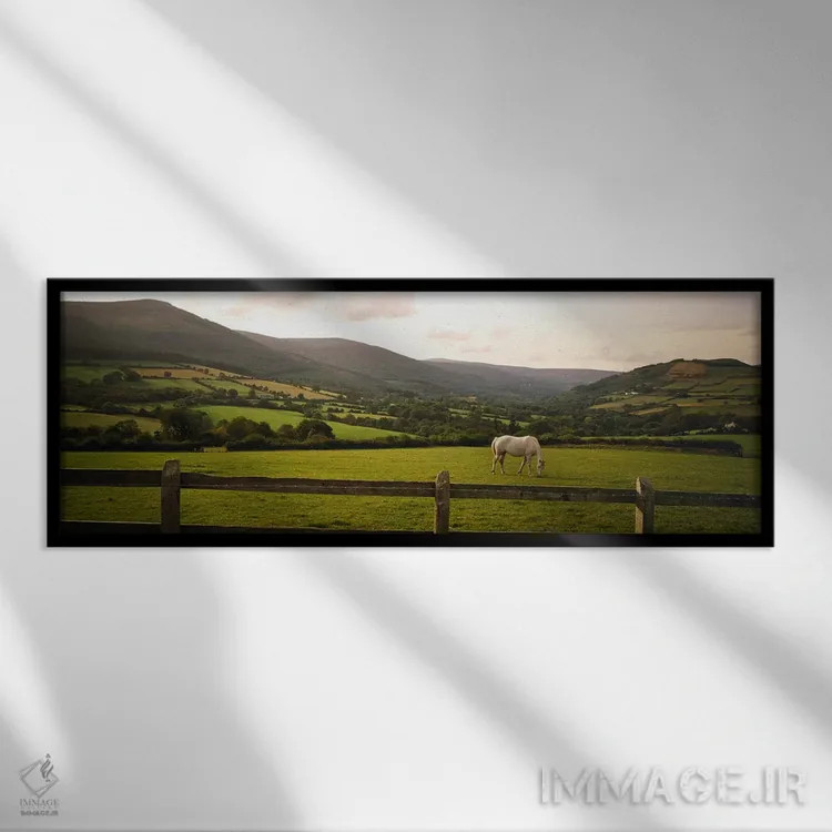 تابلو دکوراتیو Enniskerry, County Wicklow, Leinster Province, Republic… اثر پانورامیک ایمجز - نمای قابدار مشکی