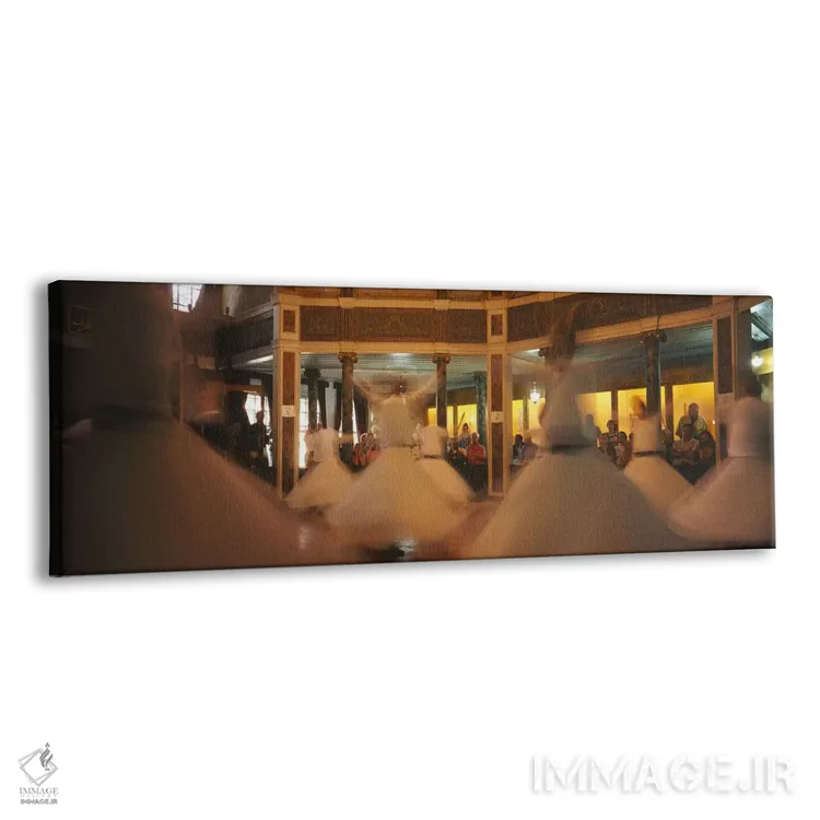 تابلو دکوراتیو Turkey,دراویش در حال رقص در یک مراسم، استانبول، ترکیه اثر پانورامیک ایمجز - نمای پرسپکتیو محصول