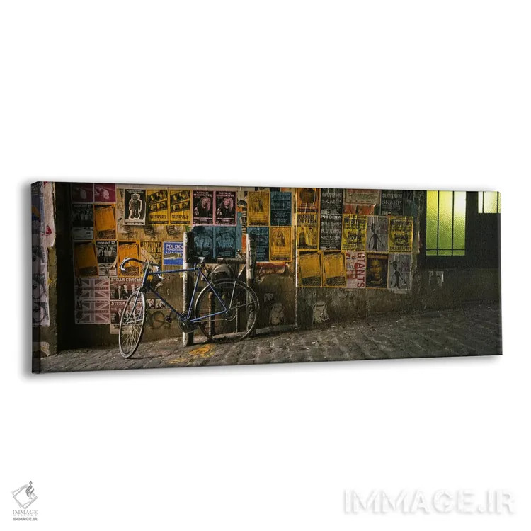 تابلو دکوراتیو Post Alley, Seattle, Washington State, USA,دوچرخه تکیه… اثر پانورامیک ایمجز - نمای پرسپکتیو محصول