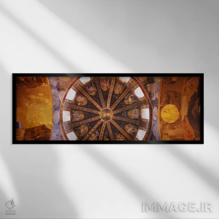 تابلو دکوراتیو Holy Savior in Chora Church, Istanbul, Turkey,فرسکوها د… اثر پانورامیک ایمجز - نمای قابدار مشکی