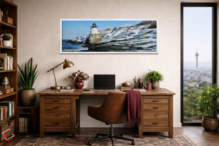 تابلو دکوراتیو Narraganset Bay, Newport, Rhode Island, USA,فانوس دریای… اثر پانورامیک ایمجز - D1W