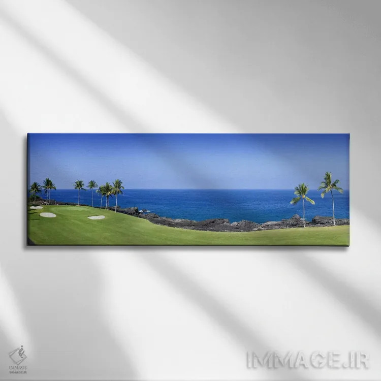 تابلو دکوراتیو 3rd Hole, Kona Country Club, Keauhou, Hawaii, USAA,فضای… اثر پانورامیک ایمجز - نمای روبهرو روی دیوار