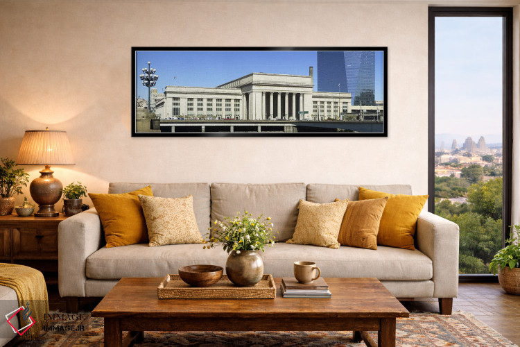 تابلو دکوراتیو 30th Street Station, Schuylkill River, Philadelphia, Pe… اثر پانورامیک ایمجز - D6B