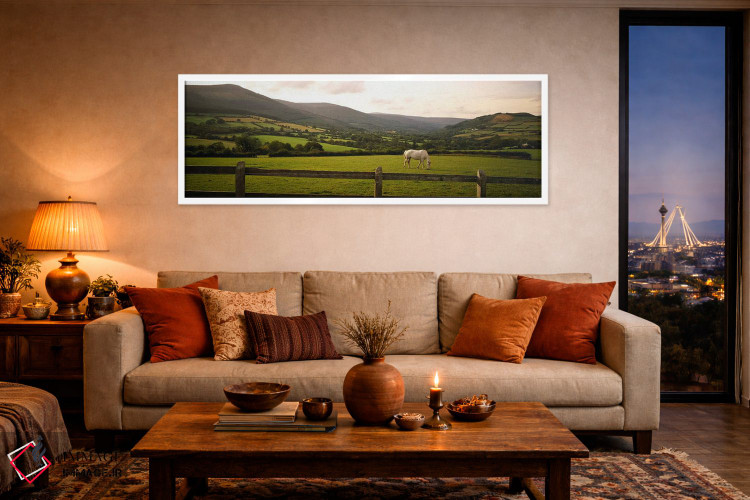 تابلو دکوراتیو Enniskerry, County Wicklow, Leinster Province, Republic… اثر پانورامیک ایمجز - D3W