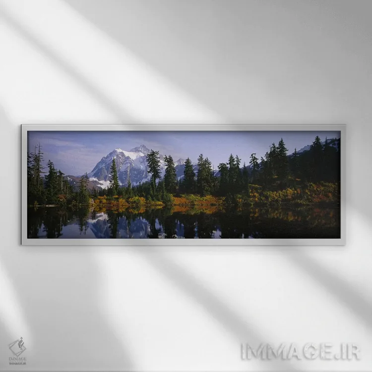 تابلو دکوراتیو Mount Shuksan, North Cascades National Park, Washington… اثر پانورامیک ایمجز - نمای قابدار سفید