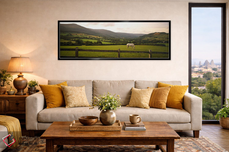 تابلو دکوراتیو Enniskerry, County Wicklow, Leinster Province, Republic… اثر پانورامیک ایمجز - D6B