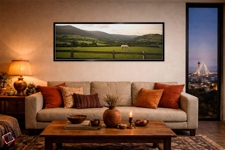 تابلو دکوراتیو Enniskerry, County Wicklow, Leinster Province, Republic… اثر پانورامیک ایمجز - D5B