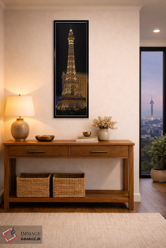 تابلو دکوراتیو Paris Las Vegas, Las Vegas, Nevada, USA,ماکت برج ایفل ن… اثر پانورامیک ایمجز - D6B