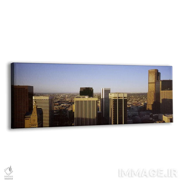 تابلو دکوراتیو Colorado, USA,آسمان خراش ها در یک شهر، دنور، کلرادو، آم… اثر پانورامیک ایمجز - نمای پرسپکتیو محصول