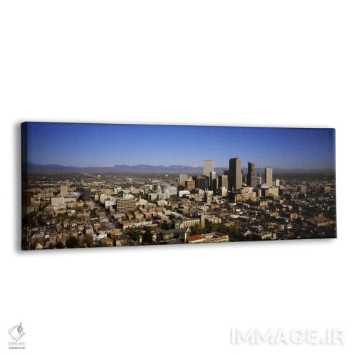 تابلو دکوراتیو Colorado, USA,آسمان خراش ها در یک شهر، دنور، کلرادو، آم… اثر پانورامیک ایمجز - نمای پرسپکتیو محصول