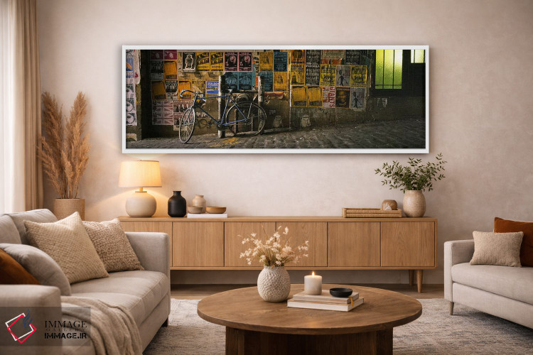 تابلو دکوراتیو Post Alley, Seattle, Washington State, USA,دوچرخه تکیه… اثر پانورامیک ایمجز - D3W