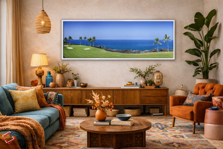 تابلو دکوراتیو 3rd Hole, Kona Country Club, Keauhou, Hawaii, USAA,فضای… اثر پانورامیک ایمجز - D3W