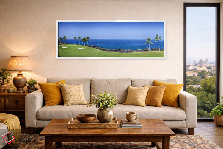 تابلو دکوراتیو 3rd Hole, Kona Country Club, Keauhou, Hawaii, USAA,فضای… اثر پانورامیک ایمجز - D4W