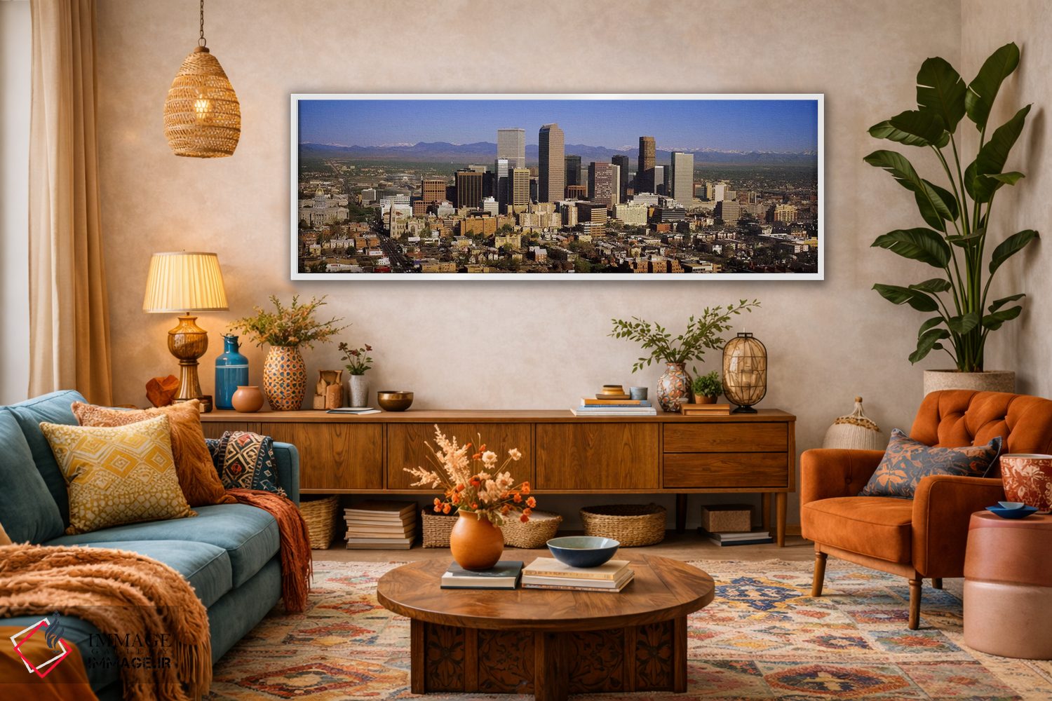 تابلو دکوراتیو Denver, Colorado, USA #2,آسمان خراش ها در یک شهر، دنور… اثر پانورامیک ایمجز - D1W