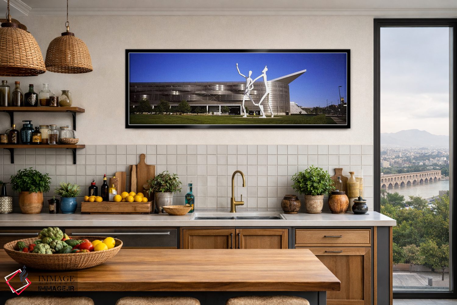 تابلو دکوراتیو Colorado Convention Center, Denver, Colorado, USA #2,مجسمه رقصندگان اثر جا… - D3B