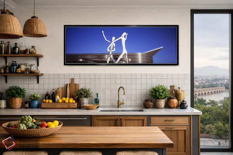 تابلو دکوراتیو Colorado Convention Center, Denver, Colorado, USA,مجسمه رقصندگان اثر جانات… - D4B