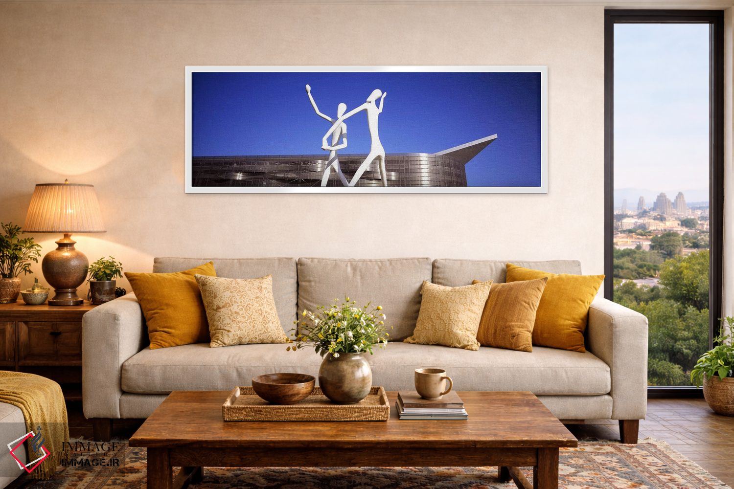 تابلو دکوراتیو Colorado Convention Center, Denver, Colorado, USA,مجسمه رقصندگان اثر جانات… - D5W