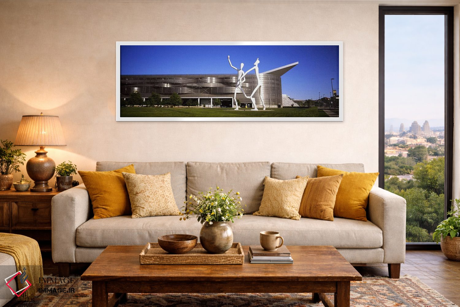 تابلو دکوراتیو Colorado Convention Center, Denver, Colorado, USA #2,مجسمه رقصندگان اثر جا… - D5W