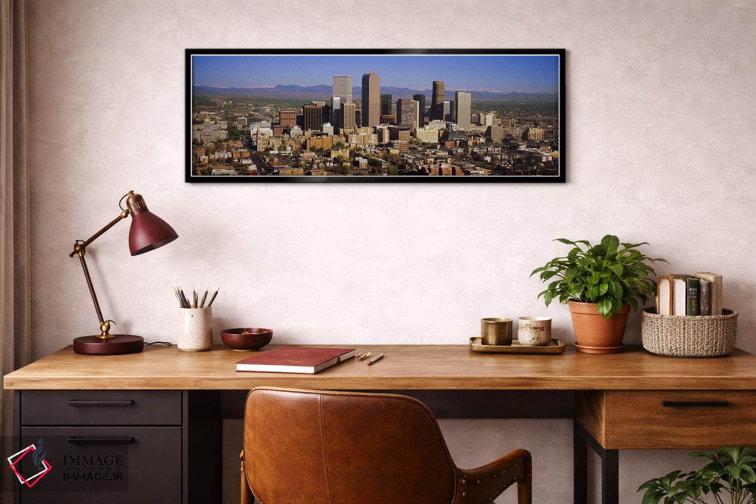 تابلو دکوراتیو Denver, Colorado, USA #2,آسمان خراش ها در یک شهر، دنور… اثر پانورامیک ایمجز - D4B