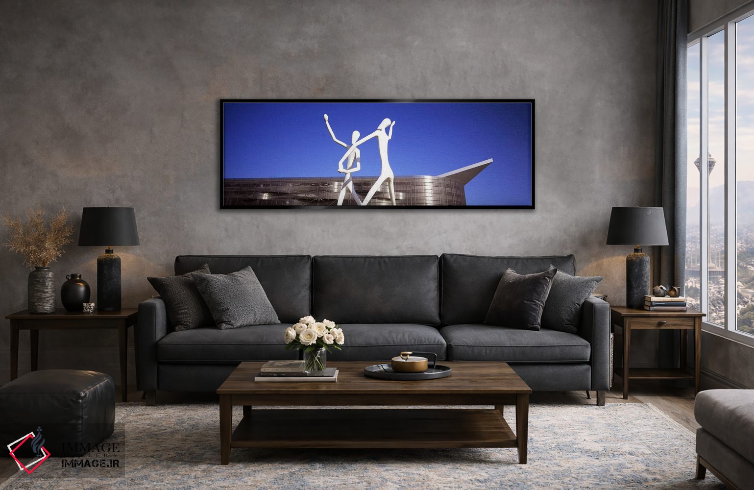 تابلو دکوراتیو Colorado Convention Center, Denver, Colorado, USA,مجسمه رقصندگان اثر جانات… - D6B