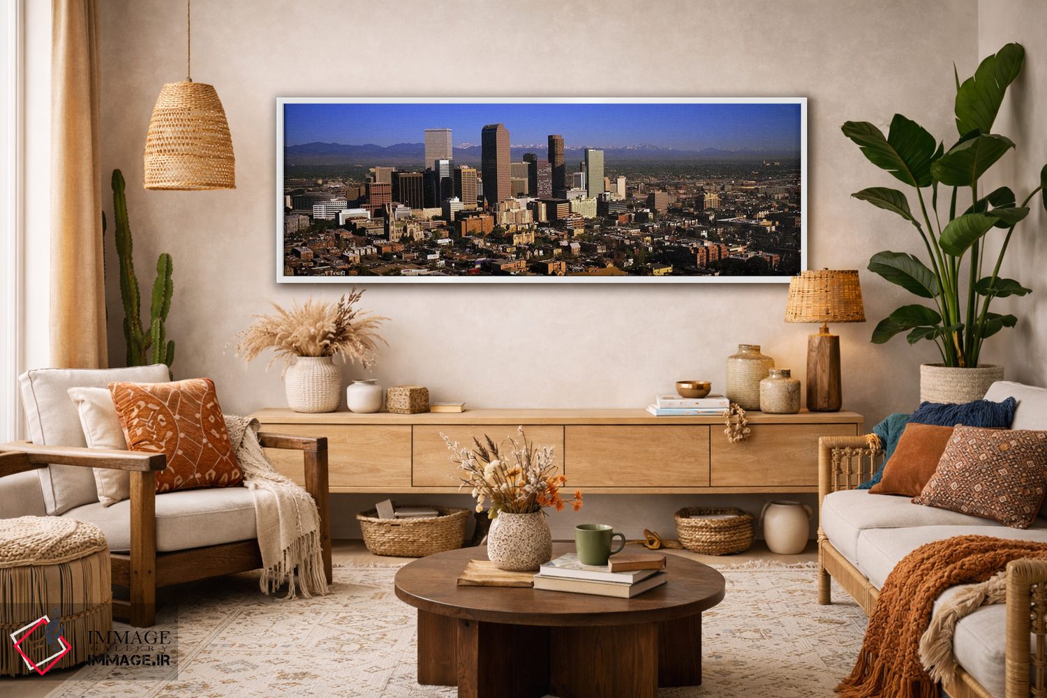 تابلو دکوراتیو Denver, Colorado, USA #3,آسمان خراش ها در یک شهر، دنور… اثر پانورامیک ایمجز - D3W